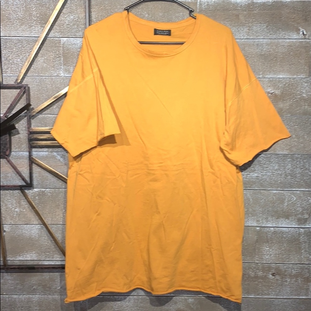 Zara Man Mustard Shirt